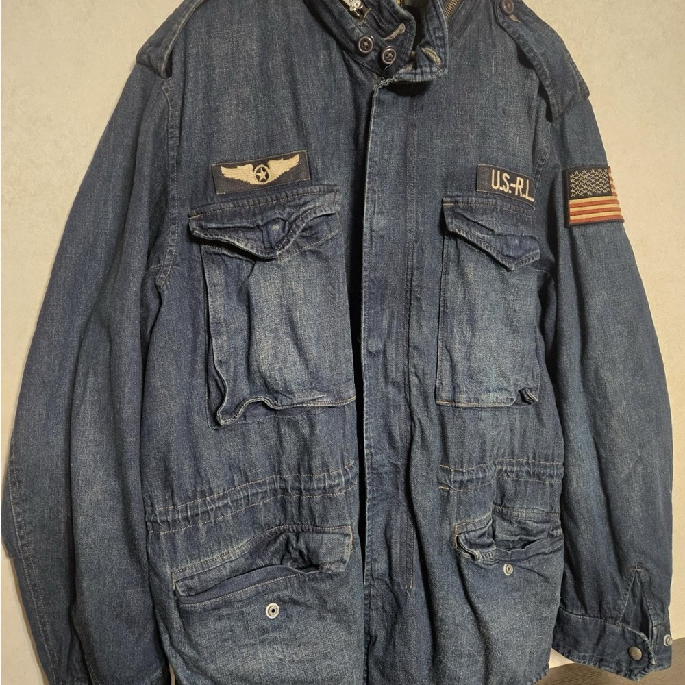 Polo Ralph Lauren Blue Military Field Jacket